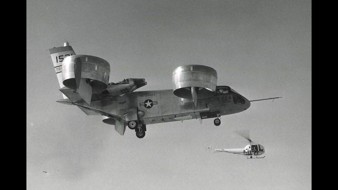 Bell X22A Testflugzeug für Mantelpropeller FLUG REVUE