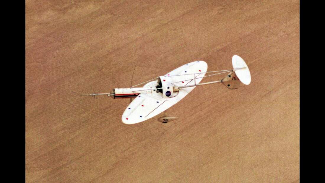 Forschungsflugzeug NASA AD1 FLUG REVUE