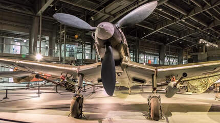 Junkers Ju 87 im Militärmuseum in Werchnjaja Pyschma von vorne