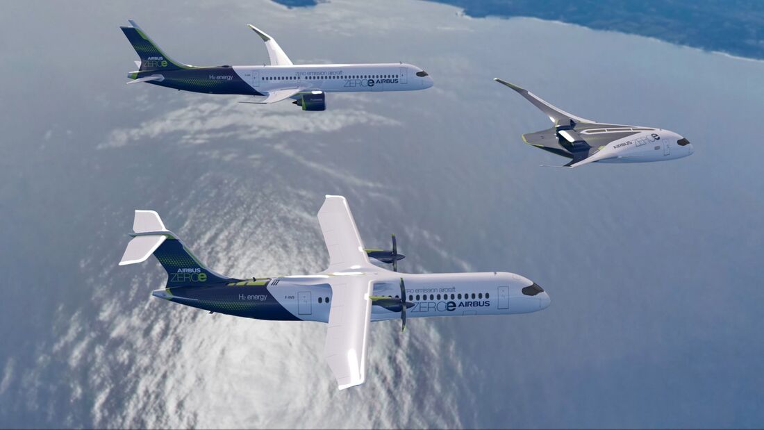 So stellt sich Airbus emissionsfreies Fliegen vor