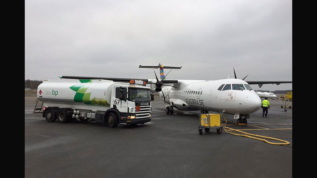 ATR 72 fliegt erstmals mit Biokraftstoff