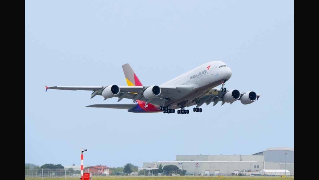 Asiana kommt mit A380 nach Frankfurt