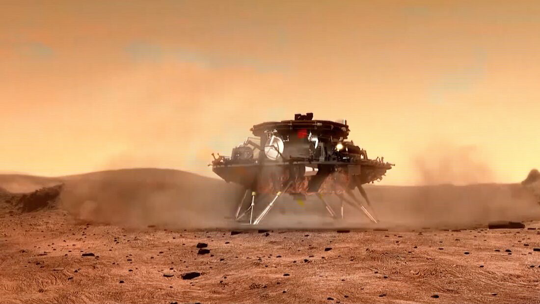 Chinesicher Rover landet auf dem Mars