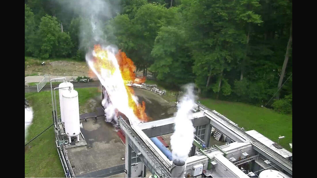Künftiges Oberstufen-Triebwerk im Test
