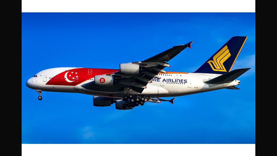 Singapur feiert 50-jähriges Bestehen mit A380-Überflug