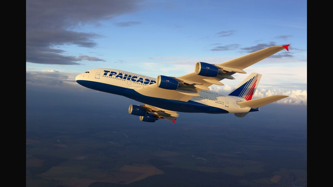 Transaero wählt ihre A380-Kabinenkonfiguration aus