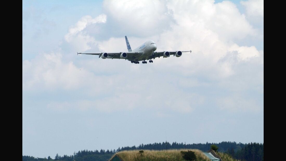Airbus testet Wirbelschleppen hinter der A380