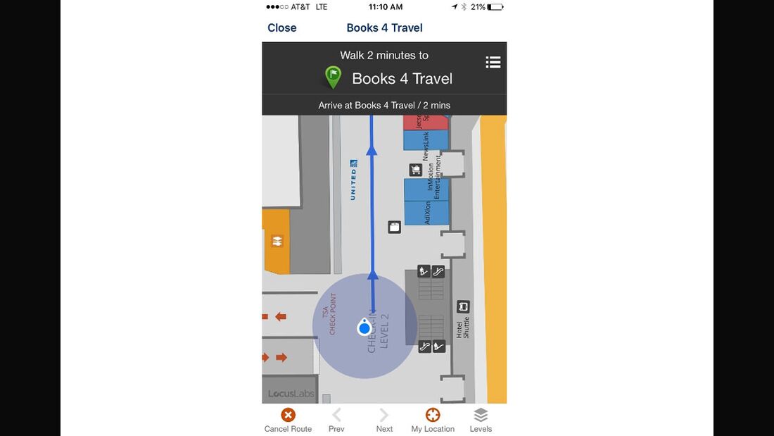 Flughafen Miami führt Passagiere per App