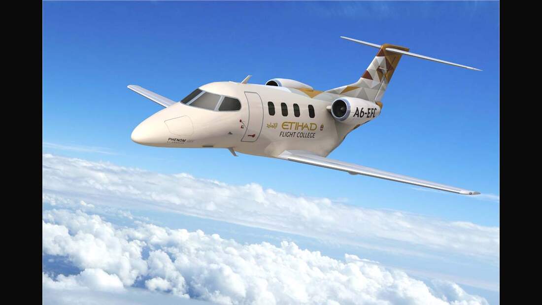 Erste Phenom 100E für Etihad-Flugschule