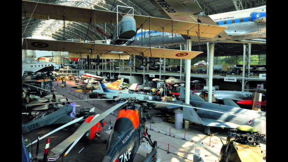 Die Luftfahrtabteilung des belgischen Armeemuseums