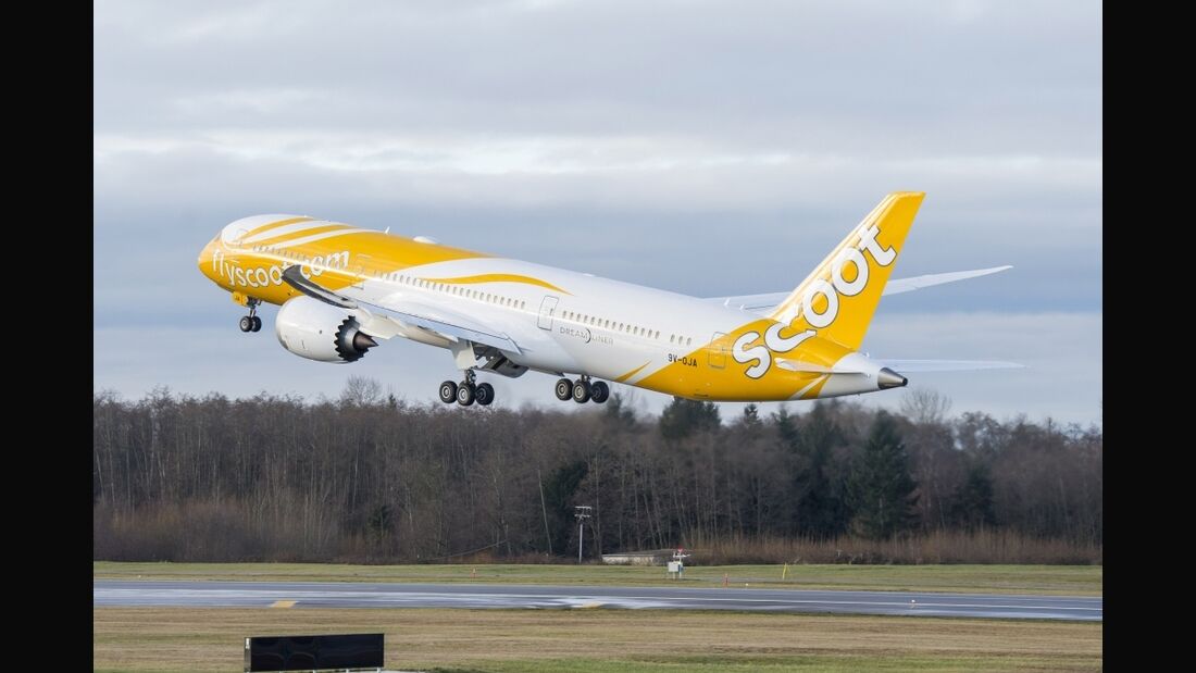 Scoot übernimmt ihre erste Boeing 787