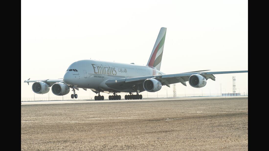 A380 startet zum kürzesten Linienflug