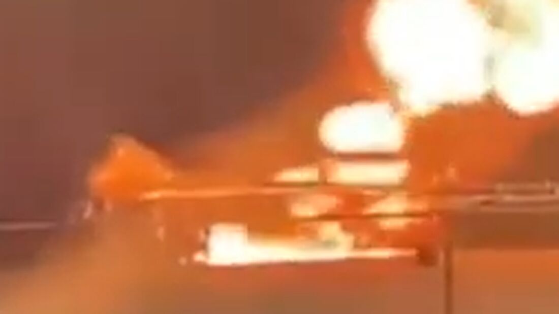 Hier brennt eine B-1B Lancer