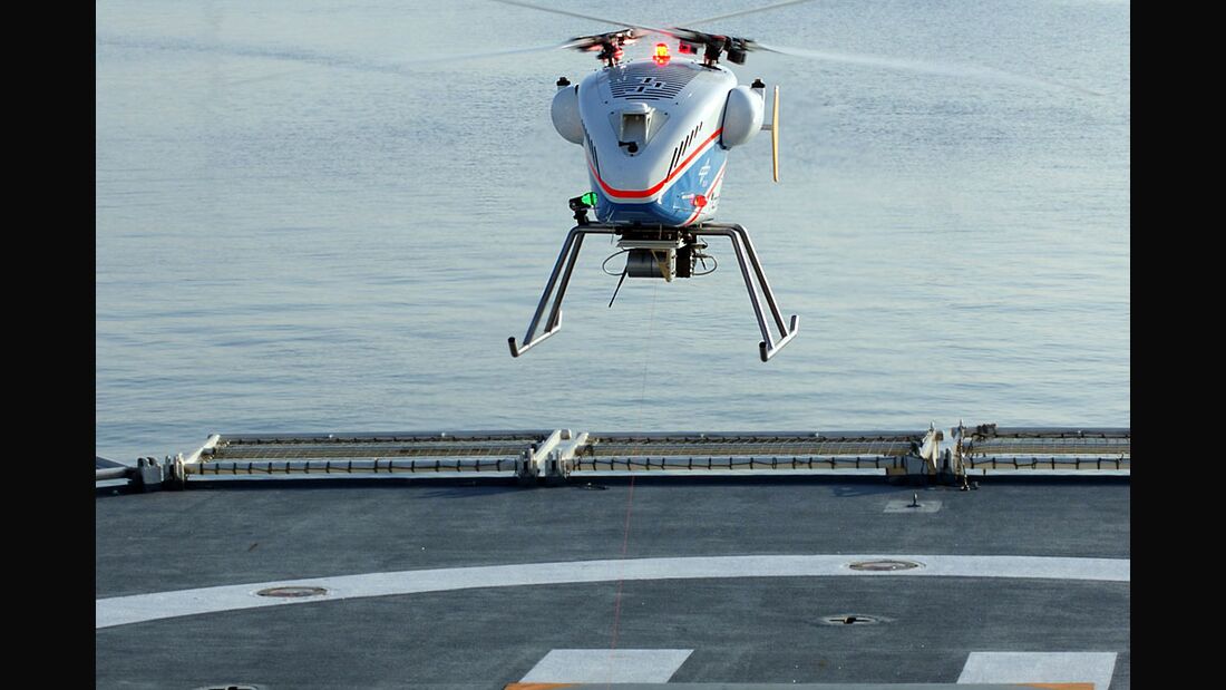 DLR: Schiffslandetests mit UAV