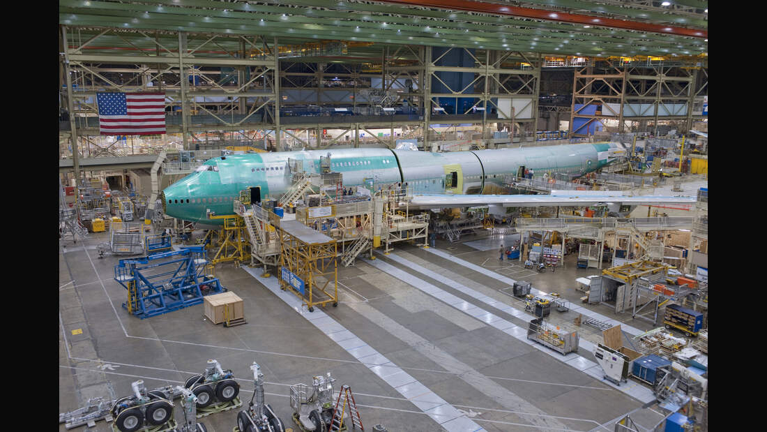 Boeing baut die letzen Jumbo Jets in Everett. FLUG REVUE