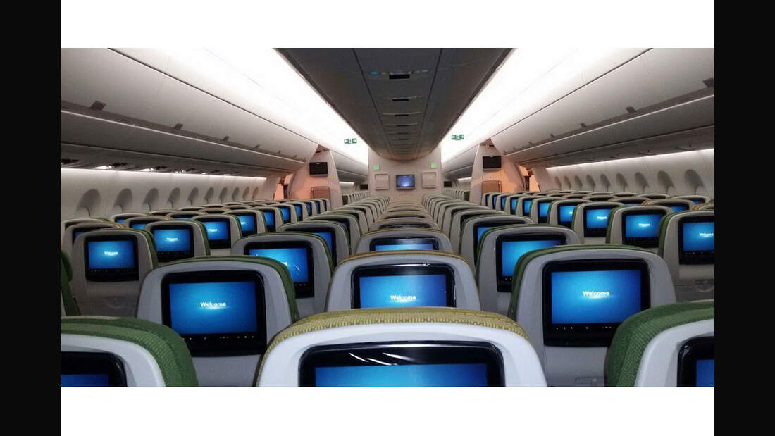 So werden bis zu 343 Passagiere in einer A350-900 fliegen
