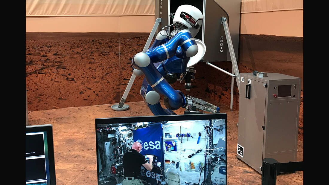 Alexander Gerst steuert Roboter von der ISS aus