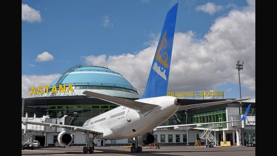 Kasachstans Hauptstadt-Airport Astana