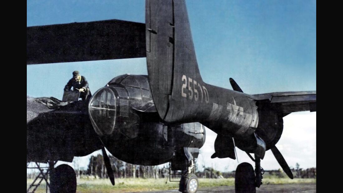 Northrop P-61 Black Widow über Europa