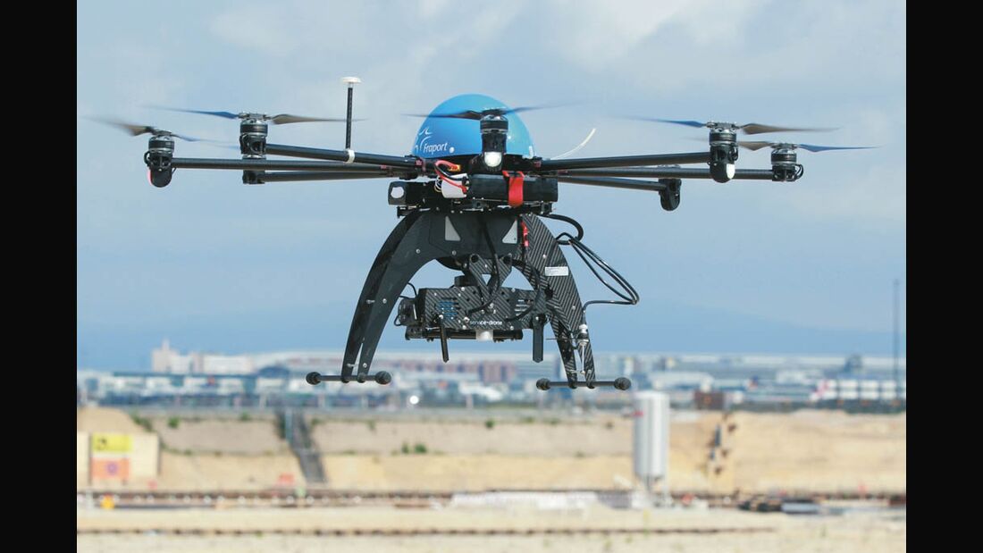 Drohnen-Tests am Frankfurter Flughafen