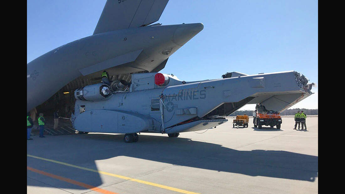 CH-53K in Deutschland angekommen