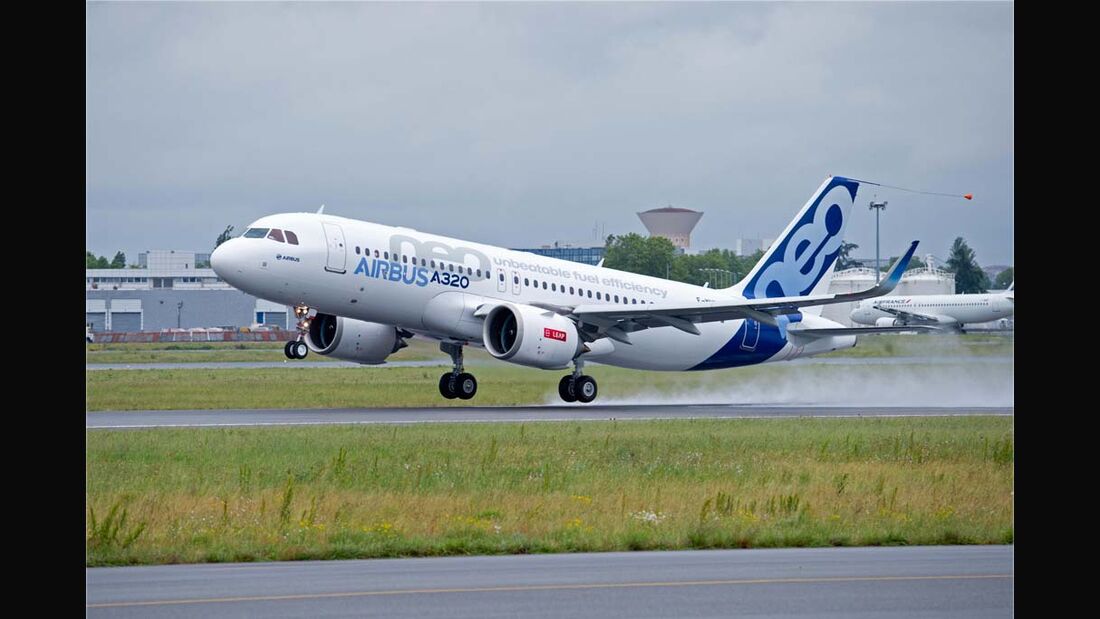 Airbus A320neo fliegt mit LEAP-1A