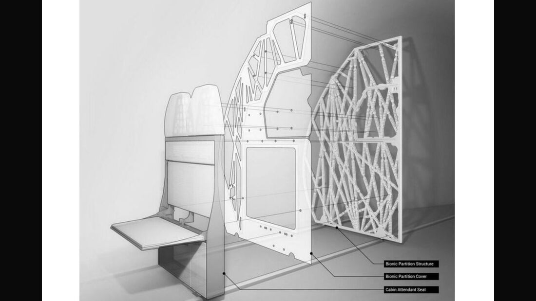 A320-Trennwand aus dem 3D-Drucker