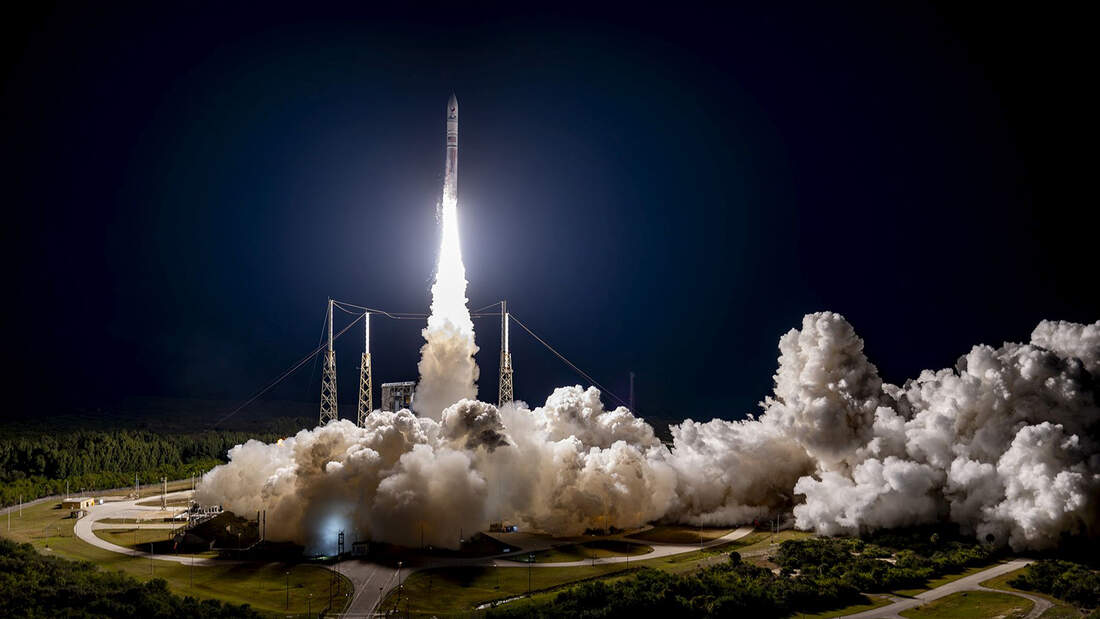 US-Lander auf dem Weg zum Mond