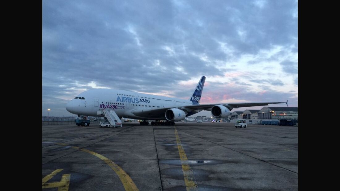 Airbus A380 landet im Museum