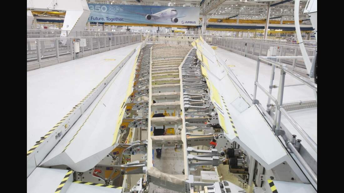 Bremer A350-1000-Flügelteststand nimmt Betrieb auf