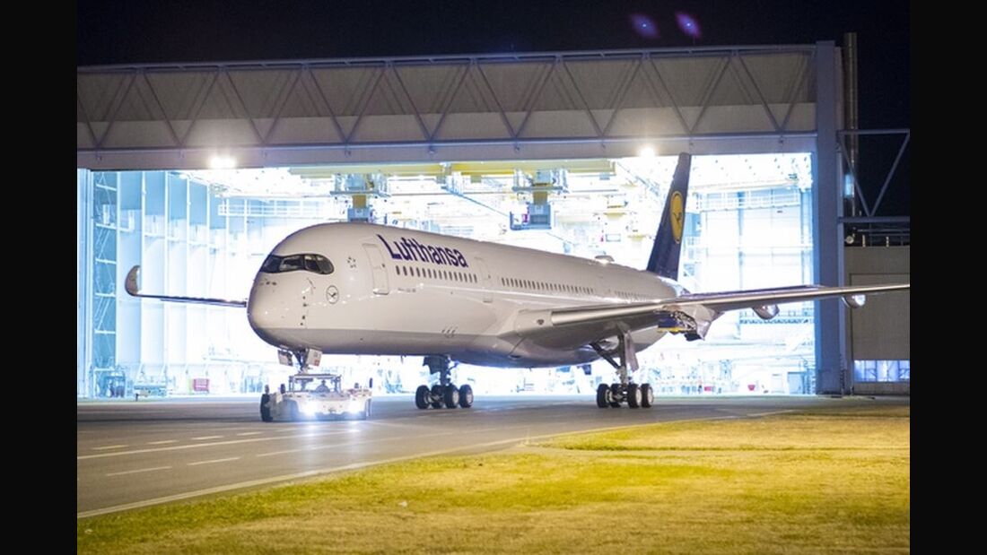 Erster Airbus A350 für Lufthansa ist lackiert