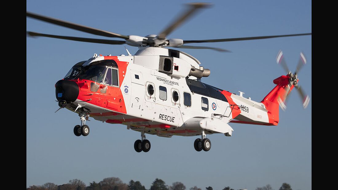 Erster AW101 SAR-Hubschrauber nach Norwegen geliefert