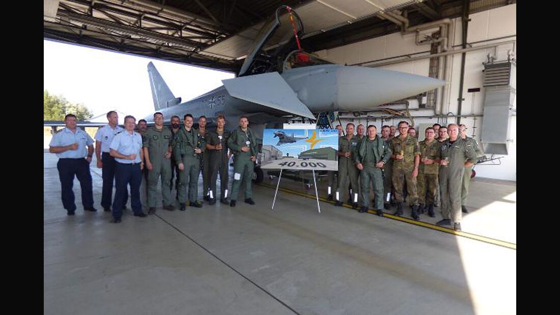 TaktLwG 73 schafft 40000 Flugstunden mit Eurofighter