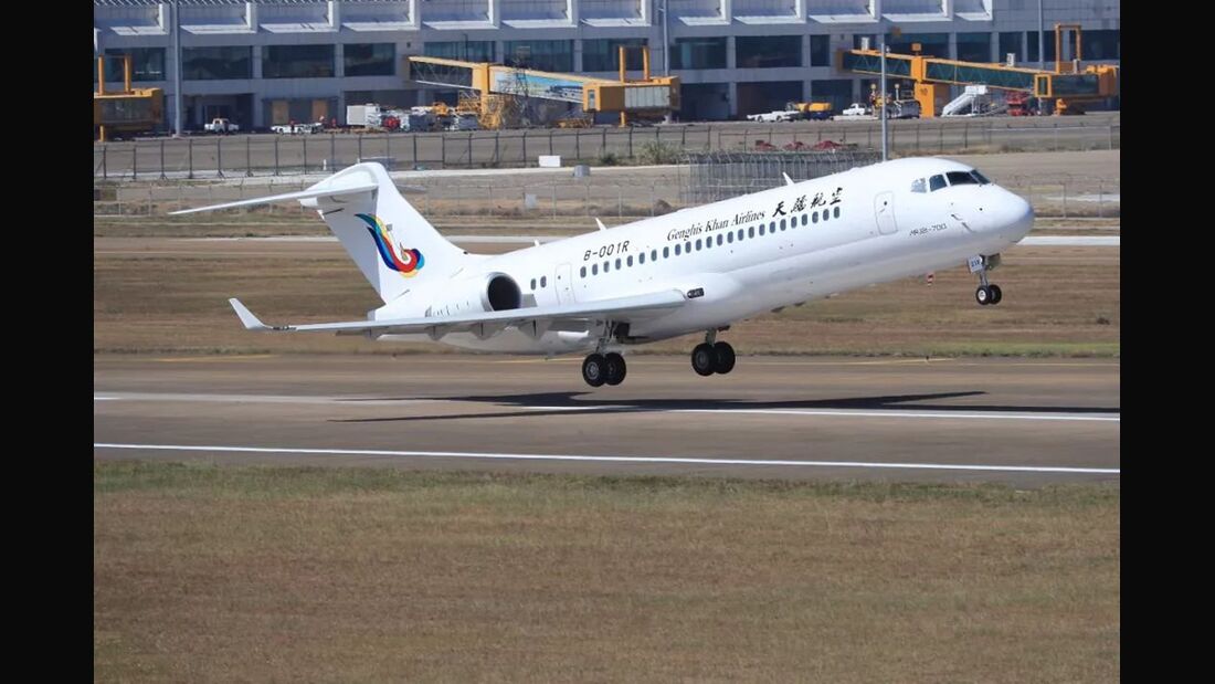 Genghis Khan Airlines nimmt Flüge mit ARJ 21 auf