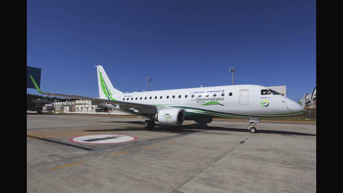 E170 ist neues ecoDemonstrator-Flugzeug