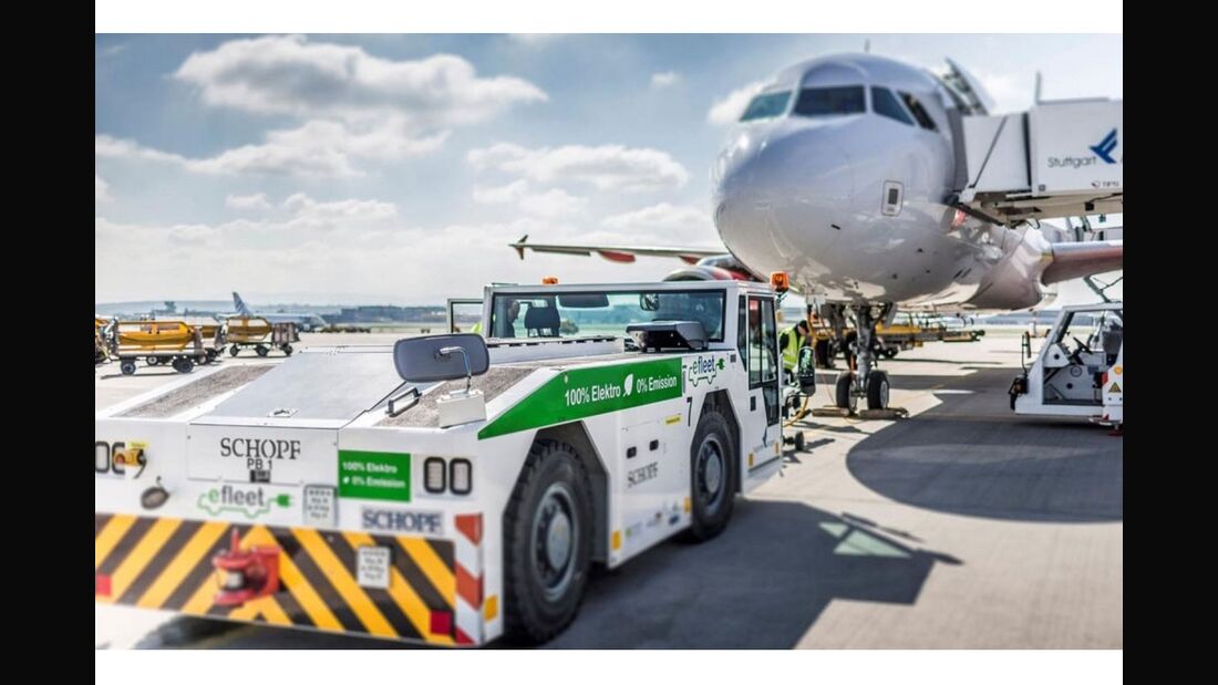 DLR testet Batteriefahrzeuge am Flughafen Stuttgart