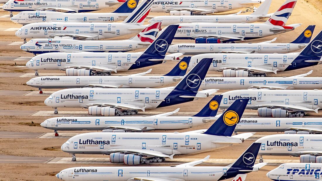 Lufthansa-A380 mit Hagelschäden?
