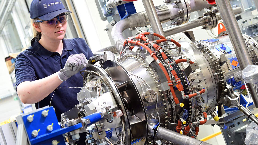 Neue kleine Gasturbine vor Testbeginn