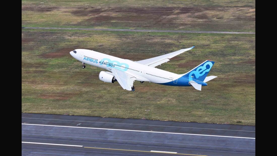 Airbus A330-800 startet zum Erstflug
