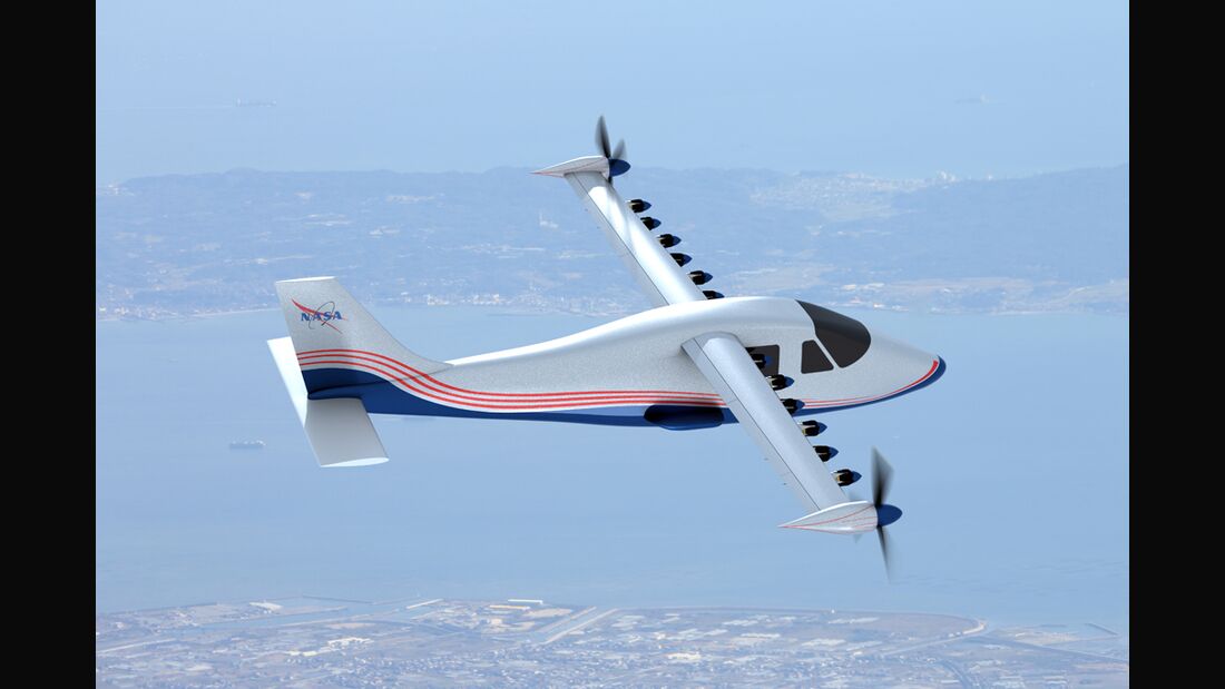 NASA plant Elektroflugzeug mit 14 Motoren