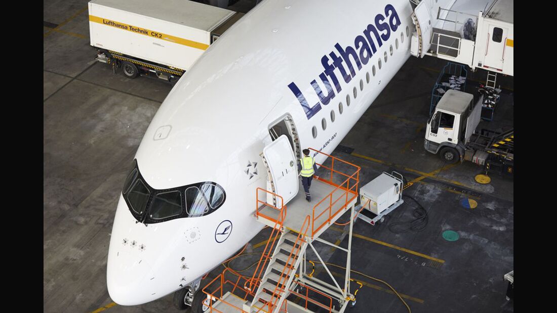 A350 von Lufthansa bereit zum Linienbetrieb