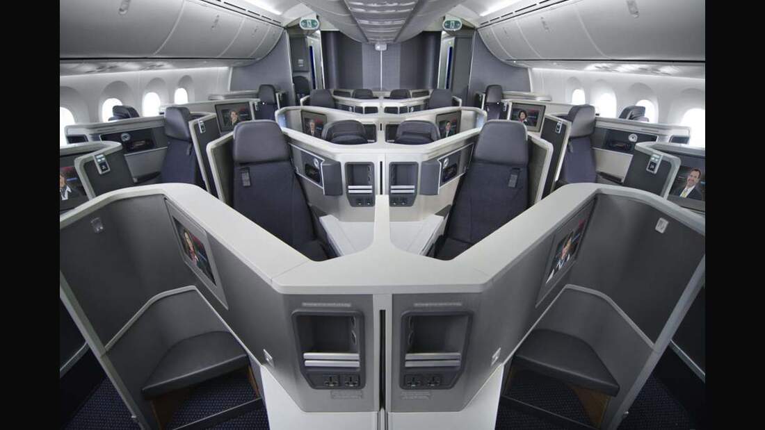 American stellt Kabine der Boeing 787 vor