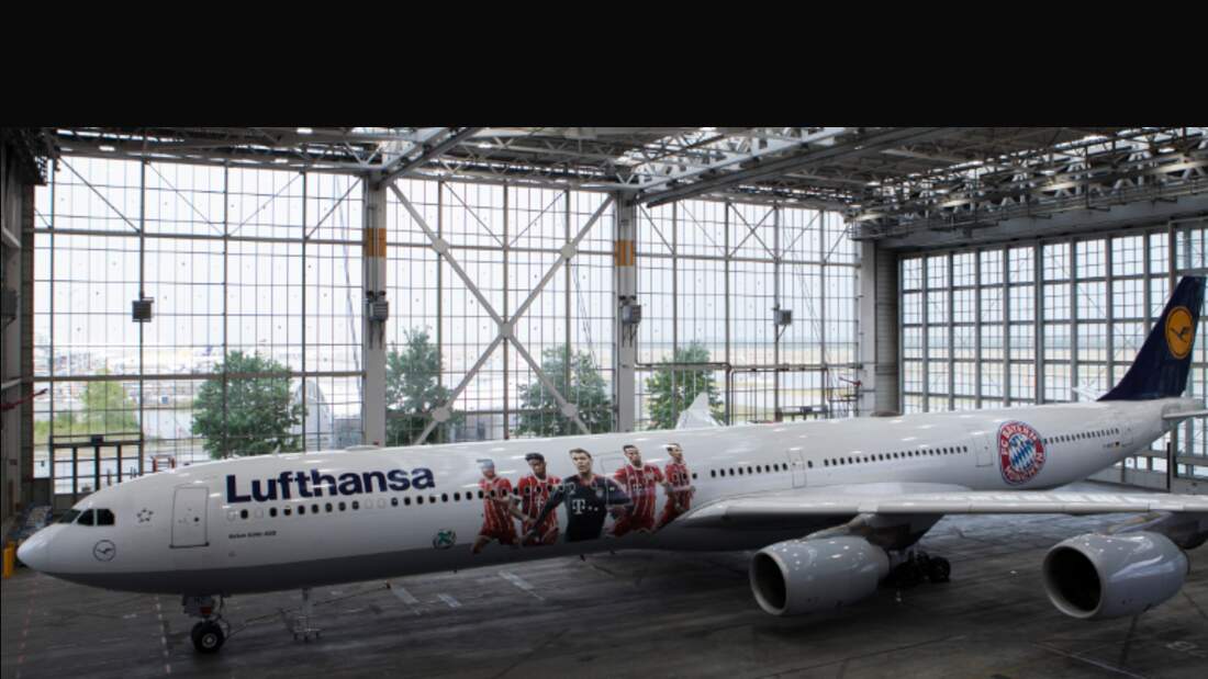 Lufthansa-Airbus bekommt neues Bayern-München-Design ...
