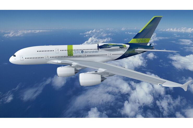 Weiterer ZEROe-Demonstrator: Airbus will Brennstoffzelle an A380 testen