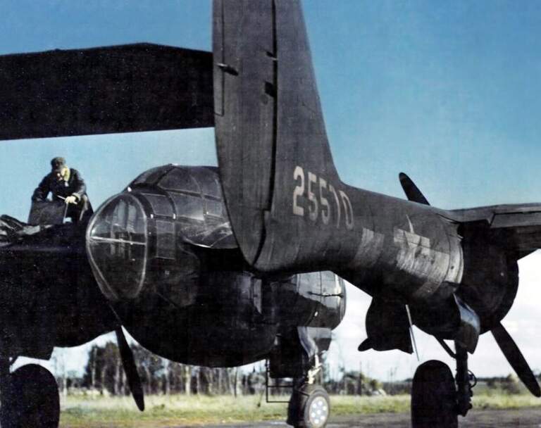 Northrop P 61 Black Widow Uber Europa Flug Revue