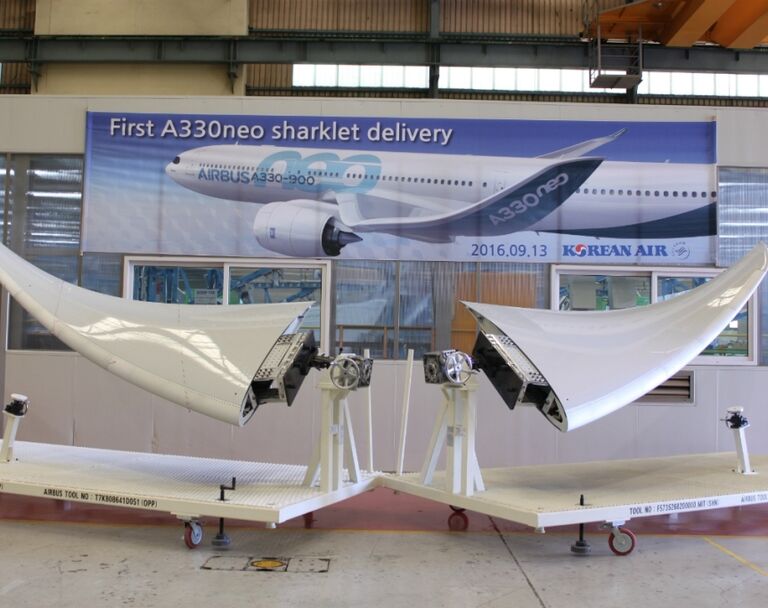 Korean Air Liefert Erste Sharklets Fur Die A330neo Flug Revue