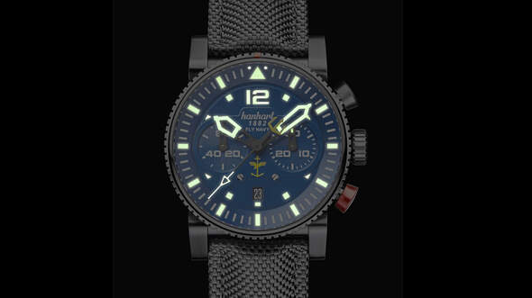 Hanhart Primus Fly Navy: Limitierter Marineflieger-Chronograph | FLUG REVUE